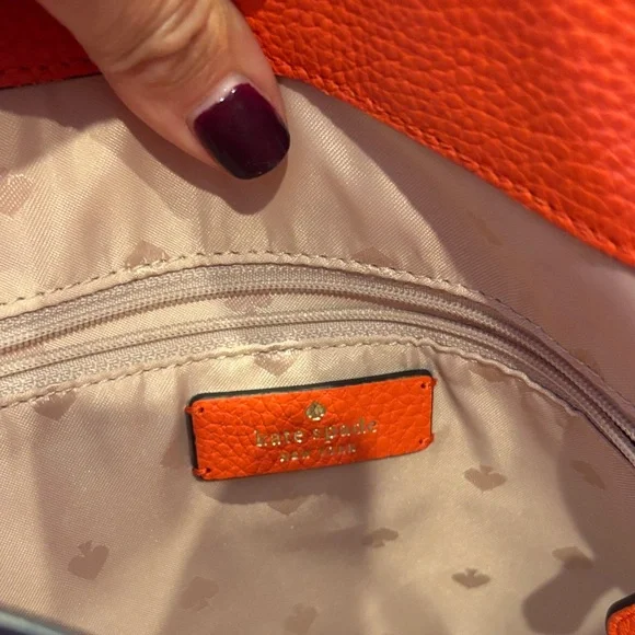 Kate Spade Vibrant Orange Shoulder Bag - Picture 9 of 10